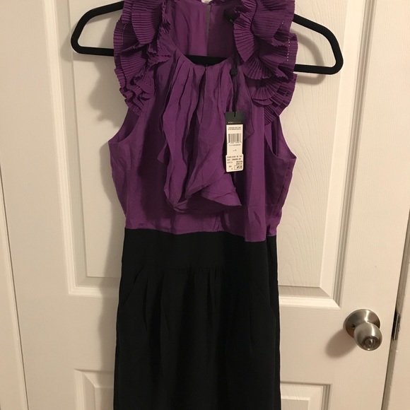 Brand new BCBG MaXazria purple black dress - Picture 1 of 6